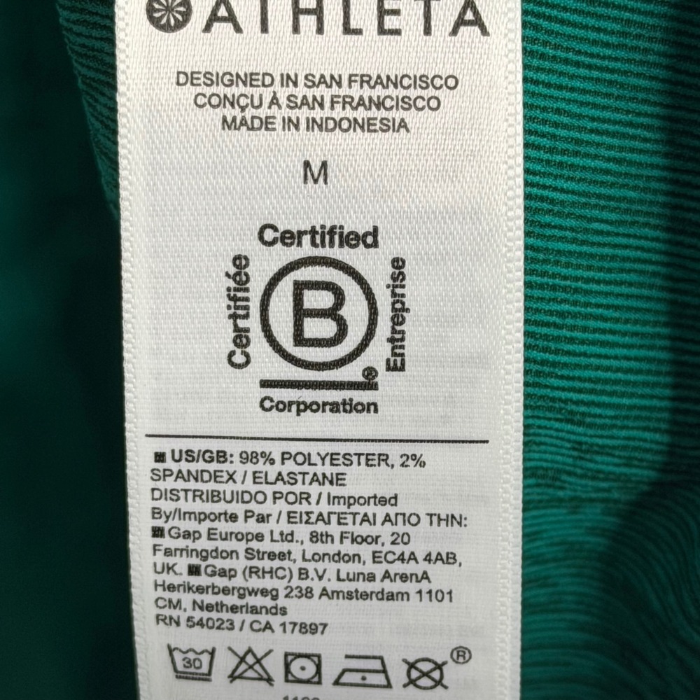 Athleta Echo Sleeveless Midi Dress Womens M Green Athleisure Athletic Pockets - Picture 4 of 11